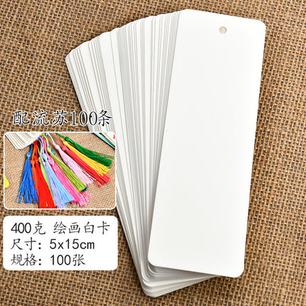 Transparent bookmark blank handmade diy making material bag for primary school children's homemade creative kindergarten gift