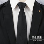 8cm-black cashew-zipper