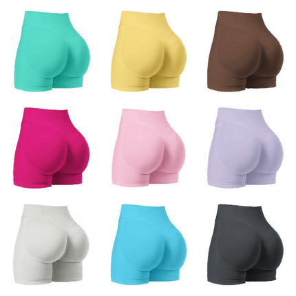 Cross-Border European and American Hot-Selling Yoga Three-Point Pants, Tight-Fitting Outer Wear, High-Waisted Buttocks for Women, Wholesale Price, Ready-Made Models