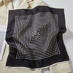 Korean style reply grid black / 53*53cm