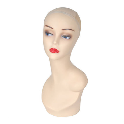 European and American wig model head shoulder model wig hat scarf jewelry window display props mannequin