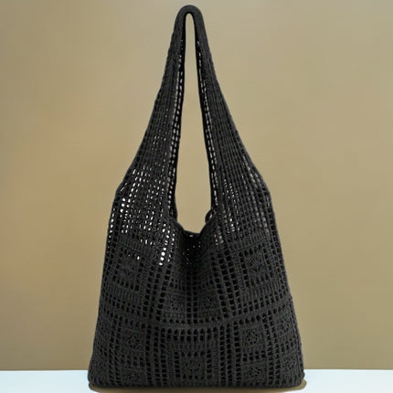 Trendy Goods on Instagram: Knitted Bags, Hand-Woven Bags, Shoulder Bags, Large-Capacity Tote Bags, Hollow-Out Versatile Bags