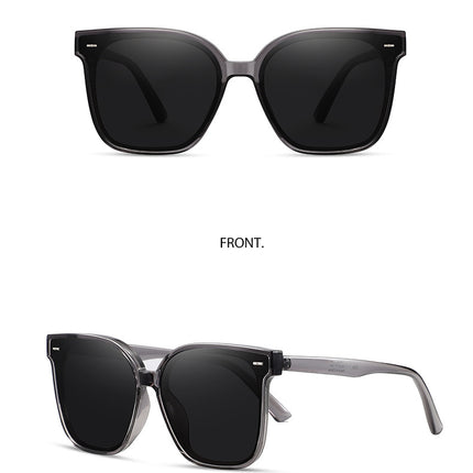 New Korean Style Large Frame TR90 Polarized Sunglasses Women's Fashion Sunglasses Men's and Women's Face Slimming Sunglasses