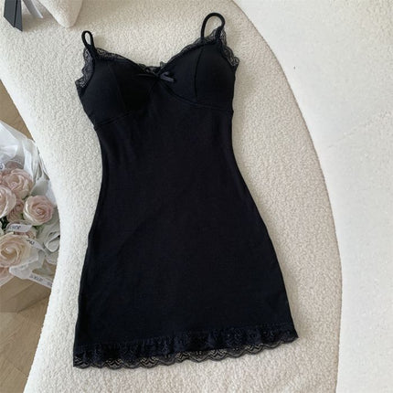 Ram Cotton Pure Desire Sexy Tight Sling dress Women's Super Figure Skirt Grey Slim-fit Waisted Hip Skirt