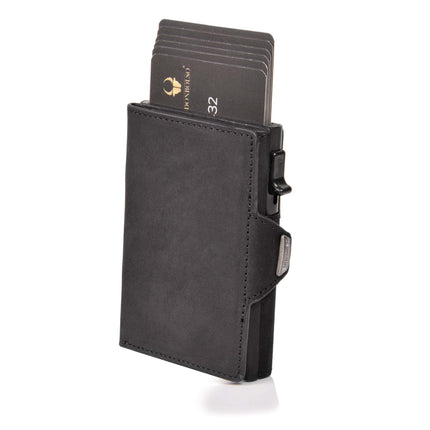 Rfid First-Layer Cowhide Men's Wallet Card Holder Men's Wallet Short Amazon Multi-Functional Wallet Crazy Horse Wallet