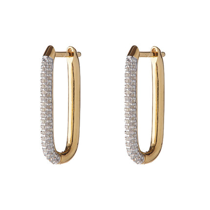 Amazon, International Station, Temu, Shein, European and American Cross-Border Popular Luxury Zircon Earrings and Earrings Wholesale