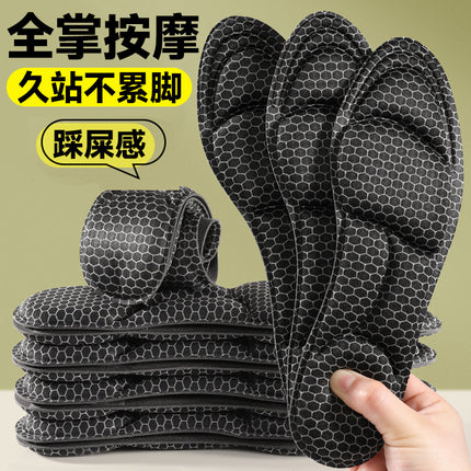 Footprint premium products sweat-absorbent breathable insole massage sports shock absorption soft and comfortable deodorant men's and women's insoles high elasticity
