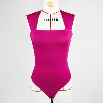 European and American Style 2025 Spring Cross-Border New Women's Clothing Sexy Slim Bottoming Elastic Vest Sleeveless One-Piece Top