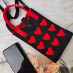 Black=red heart-upgraded buttons