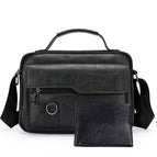 Black horizontal large bag + short wallet