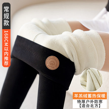 Fleece-Lined Leggings for Women, 2025 Winter Thick Cotton Pants, Fleece Pants, Plus-Size Extra Thick Lamb Fleece Thermal Pants, Autumn Pants