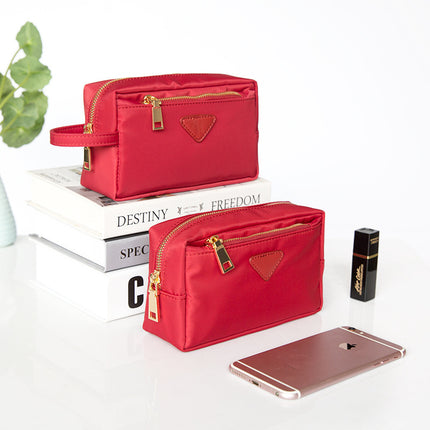 Guangzhou Manufacturer Directly Approved Waterproof Nylon Portable Cute Cosmetic Bag Sundry Storage Bag Mobile Phone Bag Coin Small Bag