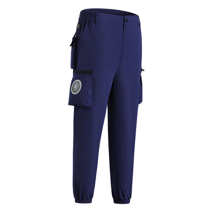 Summer Cooling Air Conditioning Pants with Fan Men's Pants Workers Workplace Clothes Charging Refrigeration Welder Labor Protection Work Pants Men