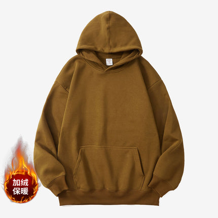 2025 New Autumn and Winter Oversize Hooded Sweatshirt Custom-Made with Fleece and Thickened, Loose and Lazy Style Autumn Hoodie Jacket