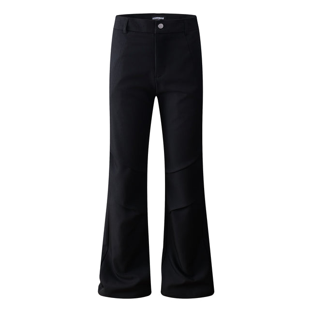 American-Style High-End Pleated Flared Floor-Length Casual Pants, Trendy Loose Versatile Slim-Fit Drape Dress Pants
