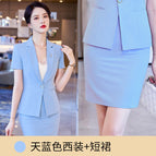 Sky Blue Suit Skirt / S