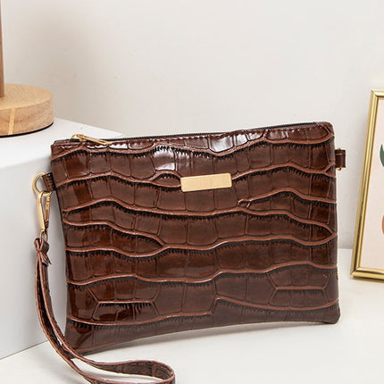 Fashion Retro Simple Trendy Ladies Bags Stone Pattern Single Shoulder Crossbody Hand Square Bag Ladies Crossbody Bag