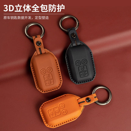 Suitable for Suzuki SUZUKI XL7 first layer cowhide key case solio Muni hustler leather ertiga