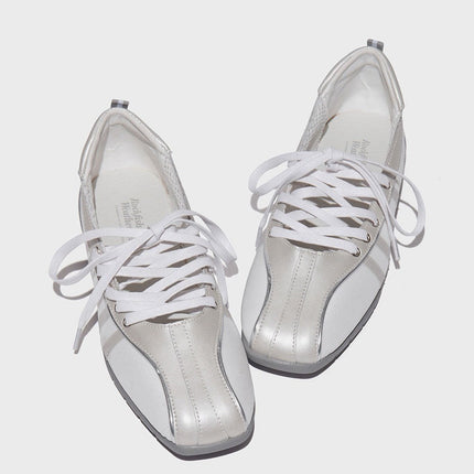 In-Stock Rockfish Mary Jane Shoes Korean Niche Square-Toe Cross-Strap Ballet Shoes Women's Functional Sneakers