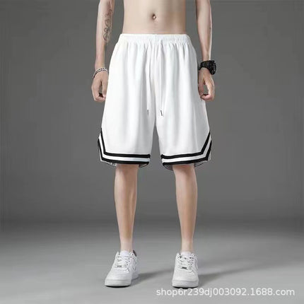 Men's Basketball Pants Running Shorts Fitness Five-point Mesh Pants Loose Sports Street Ball Trend Men's Elite Training