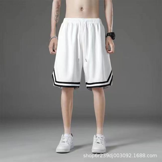 Men's Basketball Pants Running Shorts Fitness Five-point Mesh Pants Loose Sports Street Ball Trend Men's Elite Training