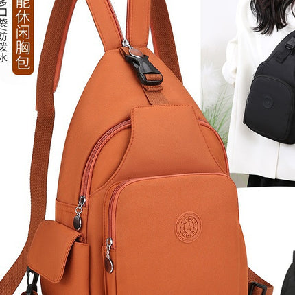 Fashion Chest Bag Backpack Fashion Trend 2024 New Women's Chest Bag Casual Anti-splashing Bag Multifunctional Chest Bag
