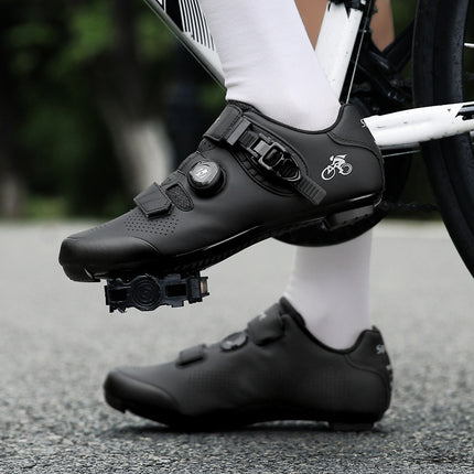Factory Direct Supply Cross-border plus size Riding Shoes Hard Sole Outdoor Mountain Bicycle Lock Shoes Breathable Road Bike Shoes