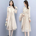 Off-white jacket + dress [two-piece set] / M recommendation 40-52.5kg