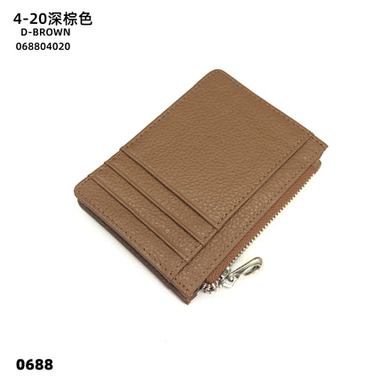 Double-sided Driver's License Multi-card Slot Genuine Leather Zipper Card Bag Top Layer Cowhide Men's Thickened Light Luxury Women's Small Coin Purse Case