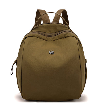 Cross-border Women's Backpack 2025 Spring New Leisure Travel Backpack Lightweight Simple Nylon Portable Student Bag