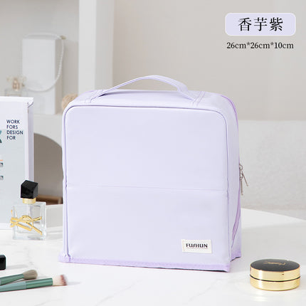 Stand-Up Cosmetic Bag, Large-Capacity Pencil Case, Women's Bag, Travel Storage Bag, Waterproof and Wear-Resistant, Can Be Hung on Luggage Bags