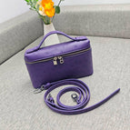Silver buckle ostrich pattern/purple (19cm)