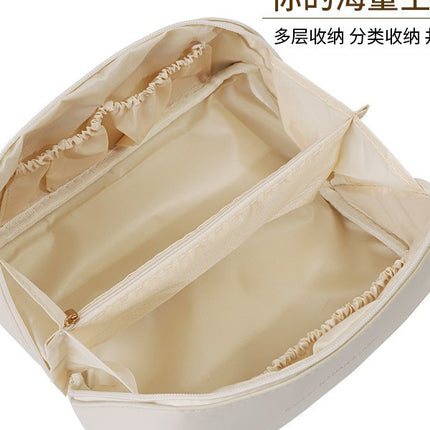 High-End New Style Bag for Women, Large Capacity Pillow-Shaped Cosmetic Bag, Travel Portable, High-Value, Partitioned Storage Bag