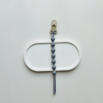 Ins Nordic Style New Plastic Clip Silicone Chain Baby Toy Grinding Stick Tooth Gum Silicone Chain Nipple Anti-losing Rope