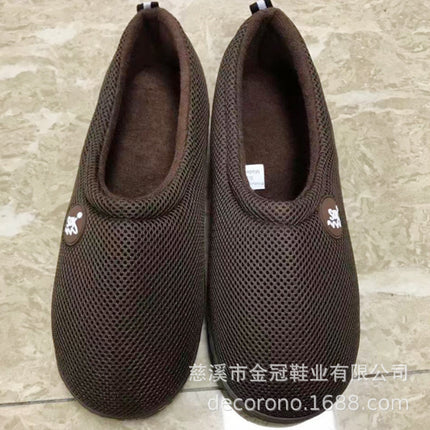 Spot cross-border e-commerce Amazon mesh bamboo fiber gel slippers slipper memory sponge composite slippers