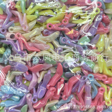 Acrylic light color plated AB colorful diy children beaded material candy AB colorful beads jewelry accessories