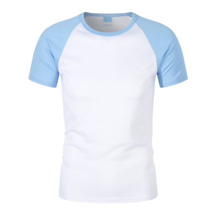 180G100D Quick-Drying Raglan Round Neck Summer Short-Sleeved T-Shirt Breathable Round Neck Sports Moisture-Absorbent New Outdoor