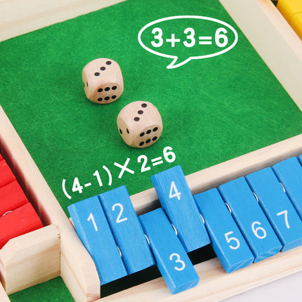 Four-sided Digital Flip Toy Family Parent-child Dice Game Four-person Interactive Party Table Game Drinkers Puzzle