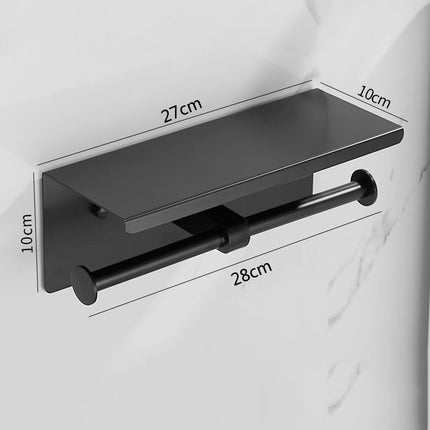 Stainless Steel Paper Towel Holder Without Punching Bathroom Toilet Paper Shelf Storage Rack Toilet Paper Towel Box Roll Paper Holder