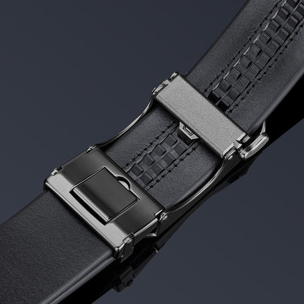 King Paul New Men's Leather Belt High-end Sense Pure Cowhide Trouser Belt Business All-match Trendy Belt Batch