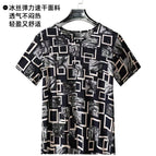Ice silk t hollow plaid flower / One size fits all ( 40~82.5kg )
