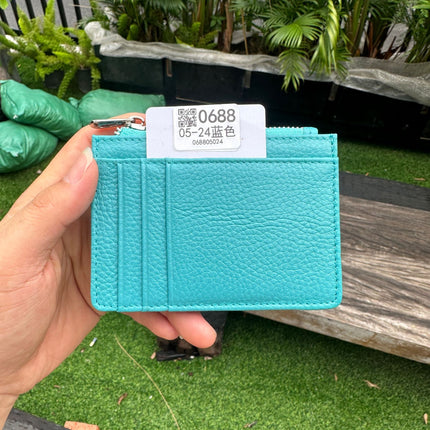 Double-sided Driver's License Multi-card Slot Genuine Leather Zipper Card Bag Top Layer Cowhide Men's Thickened Light Luxury Women's Small Coin Purse Case