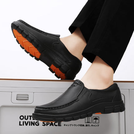 Large Size Cross-Border Hotel Kitchen Chef Shoes Non-Slip and Oil-Proof Men's Catering Work Shoes Low-Top Slip-On Kitchen Shoes