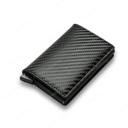 New Men's Multi-Card Slot Metal Wallet Card Holder Rfid Anti-Theft Short Wallet Wallet Menwallet