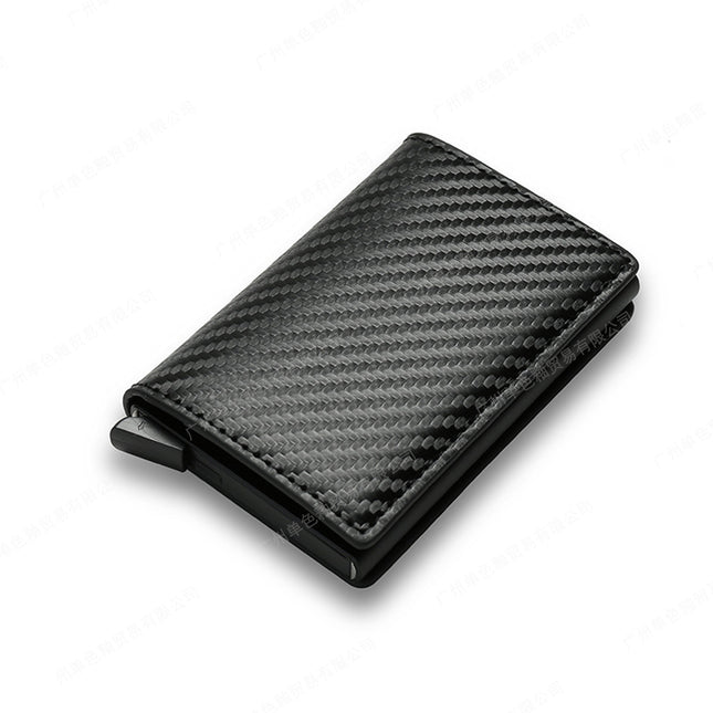 New Men's Multi-Card Slot Metal Wallet Card Holder Rfid Anti-Theft Short Wallet Wallet Menwallet