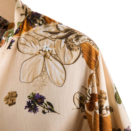 2021 EBAY AliExpress Amazon Summer New Men's Casual Short-sleeved Floral Shirt Retro Men's Cardigan