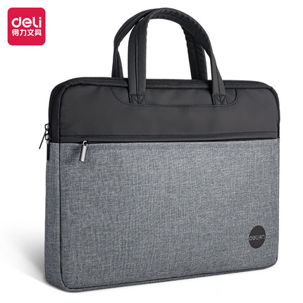 Deli 5590 Document Bag Printed logo Portable Business Briefcase Company Meeting Portable Document Bag