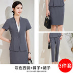 gray suit pants skirt / S