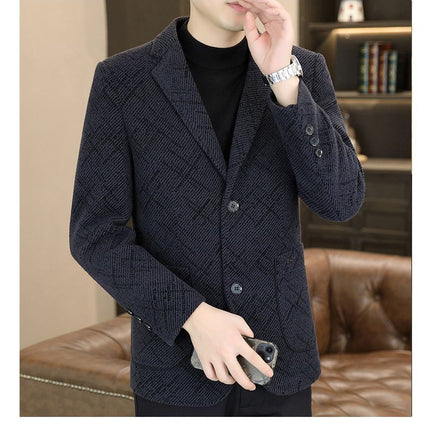 Men's business suit autumn and winter 2025 new high-end style entertainment temperament wear coat manufacturers wholesale