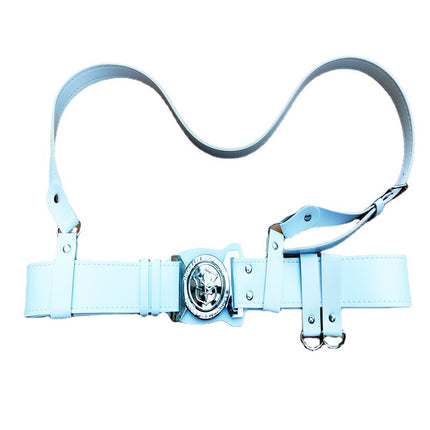 Security Guard Belt, Armed Cross-Body Duty Belt, Security Workwear Accessories, Leather Belt, Wide Belt for Men